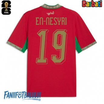 Maroc Youssef En-Nesyri #19 Tricou Fotbal Replică Mondial 2026 Barbati Acasa